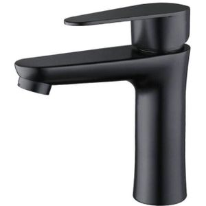 ZVD - Matte Black Bathroom Faucet - Elegant Basin Mixer Tap for Cold/Hot Water, Hand Wash
