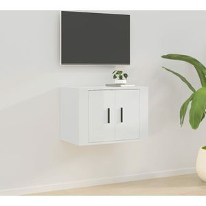 TV-Wandschrank TV-Schrank Hochglanz-Weiß 57x34,5x40 cm vidaXL