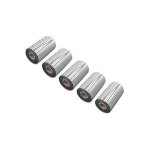 5x Thermotransfer-Band kompatibel mit tsc TTP-344M Plus, TTP-344M Pro Drucker Etikettendrucker, Wischfest, 110 mm x 300 m, Wachs Harz Schwarz - Vhbw