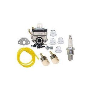 Vergaser-Set mit Primer-Birne und Kraftstofffilter, kompatibel mit Honda GX22 GX31 FG100 Mantis, Motorhacke, Rasentrimmer, Rasentrimmer
