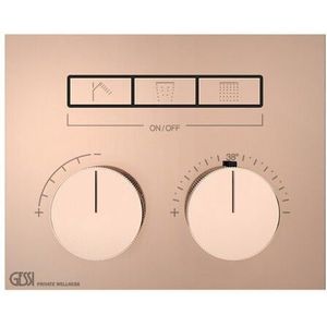 Gessi - hi-fi, Fertigmontageset Unterputz-Thermostat mit