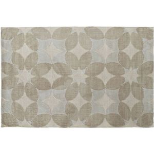 Beige Polyester Baumwolle Kreise Teppich (120 x 180 x 0,9 cm) - Dkd Home Decor