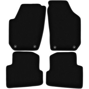 BASIC schwarze Veloursmatten für: Skoda Fabia II Schrägheck, Kombi (2007-2014)