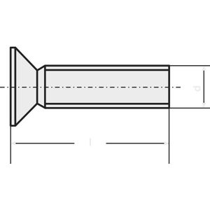M2,58 D965-4.8-A2K 194776 Senkschrauben M2.5 8 mm Schlitz din 965 Stahl verzinkt 100 St - Toolcraft
