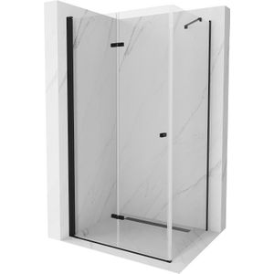 Mexen - Lima klappbare Duschkabine 80 x 120 cm, Transparent, Schwarz - 856-080-120-70-00