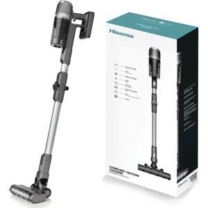 Hisense - Akku Staubsauger beutellos HVC6464A mit Turbobürste und waschbaren Filter, anthrazit 150W