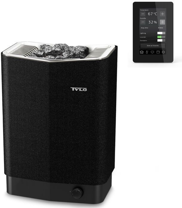 Tylö - Sense Elite 8 Saunaofen 8,0 kW finnischer Saunaofen mit WLAN-Steuerung Saunasteine