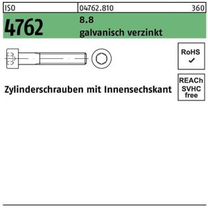 Zylinderschraube ISO 4762 m.Innensechskant M 6 x 40 8.8 galvanisch verzinkt