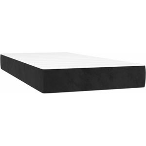 Vidaxl - Taschenfederkernmatratze Schwarz 80x200x20 cm Samt