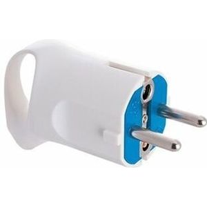 Schuko-Stecker 4,8 mm 16 a 250 v t/tl weiß mit Ring für einfache Extraktion Solera 6566 a