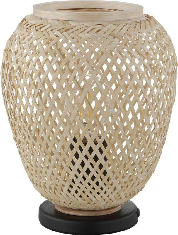 Eglo - Tischleuchte Dembleby natur 25 x 20 cm E27 Tischleuchte