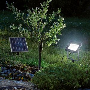Solar Wand-Strahler und Boden-Strahler power flood in kaltweiß 102702 - Esotec