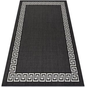 Teppich flat sisal 49373690 Griechisch schwarz / creme black 120x170 cm