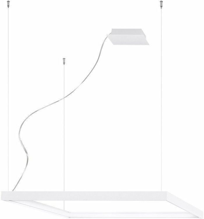 Greenice - Sollux Lighting Nelya Integrierte quadratische LED-Deckenleuchte, weiß, 3000 k, 5757 lm