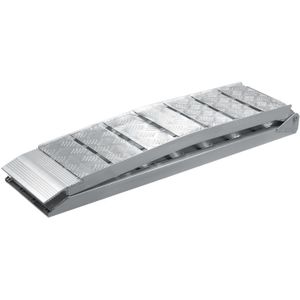 Auffahrrampe 228 cm 680 kg für atv Quad Motorrad, Aluminium Auffahrschiene faltbar, Verladerampe rutschsicher - Wiltec
