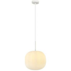 Larissa Lighting - Sykies Globe Decken-Pendelleuchte 1x E27 max 40W frostweißes Glas,
