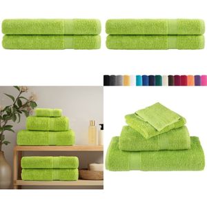 Vidaxl - Premium-Saunatücher solund 2 Stk. Apfelgrün 80x200 cm 600 g/m² - Saunatuch - Badeset - Wellness - Baumwollhandtuch - Handtuch Grün - Home &