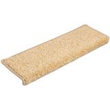 Teppich-Treppenstufen 15 Stk. 65x21x4 cm Braun Vidaxl