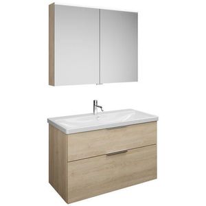 Eqio Set, bestehend aus Spiegelschrank, - Burgbad