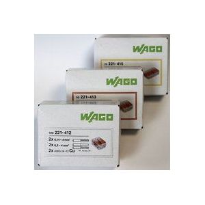 Wago 221 Klemmen set 100x 221-412, 50x 221-413, 25x 221-415 - Kabel Verbinder - Original wago