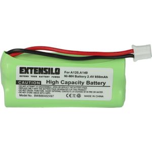 Extensilo - Akku kompatibel mit T-Com Sinus 100 schnurlos Festnetz Telefon (850mAh, 2,4V, NiMH)