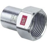 Viega Prestabo Einsteckstück 559168 22 mm x Rp 1/2, Stahl unlegiert, Einsteckende