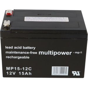 Multipower - Akku kompatibel Reha E-Mobile Shoprider Cooper 12V 15Ah