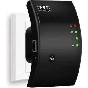 Fitags - WLAN-Repeater, leistungsstarker WLAN-Verstärker, N300 WLAN-Extender, WLAN-Signalverstärker, 1 Ethernet-Anschluss, deckt bis zu 200 m² ab,