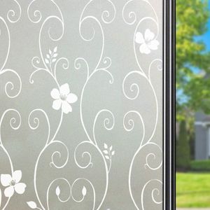 Sichtschutzfolie für Fenster, selbstklebend, elektrostatisch, Sichtschutzfolie, blickdichte Verglasung, dekorative Fensterfolie, UV-Schutz, 50 x 200
