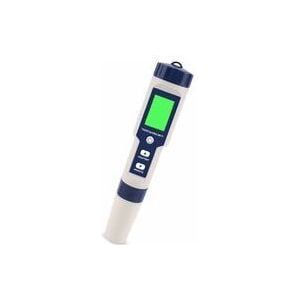 Elektronischer 5-in-1-pH-Meter-Tester, Wasserqualitätsmessgerät mit Salzgehalt-, Temperatur-, pH-, tds- und EC-Messung, LCD-Anzeige und genaue