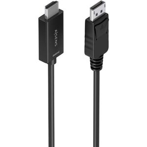 A125-0894 / displayport male - hdmi male / 2m / schwarz - Aisens