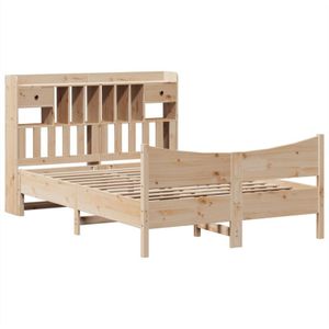 Vidaxl - Massivholzbett ohne Matratze 150x200 cm Kiefernholz