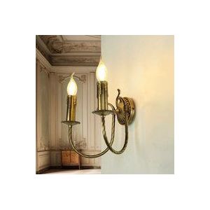Jugendstil Wandlampe Bronze Hell