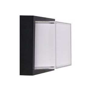 V-tac - Led-Wandleuchte 12W quadratische Form schwarze Farbe VT-828-SQ