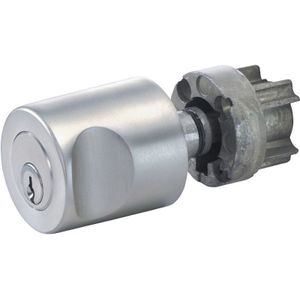 3541 ass Zylinder-Drehgriff links, Sperre bn 0101, Zamak vernickelt - Junie