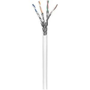 Goobay - s/ftp Cat6 Starres Kabel cca lszh white (100m)