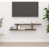 Vidaxl - TV-Wandregal Braun Eichen-Optik 125x18x23 cm Holzwerkstoff