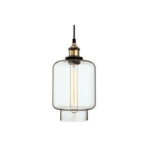 Firstlight Products - Firstlight Empire - 1 Licht Decke Anhänger Antik Messing, Klarglas, E27