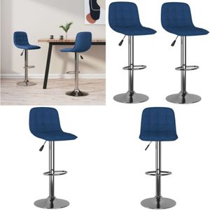 Barhocker 2 Stk. Blau Stoff - Vidaxl