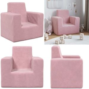 Kindersofa Rosa Weich Plüsch - Vidaxl