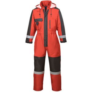 Portwest - Herren Winter Arbeitsoverall -40 °c Kälteschutz Rot xl