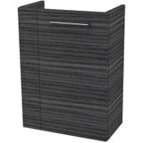 Fackelmann - b.perfekt Waschbeckenunterschrank schmal – Unterschrank für Waschtisch im Gäste-WC (44 cm x 60 cm x 24,3 cm) – Tür rechts – sbc
