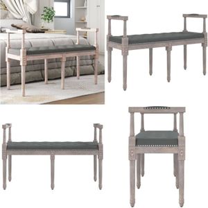 Vidaxl - Sitzbank Dunkelgrau 110x40x70 cm Stoff - Bank - Sitzbank - Flurbank - Sofa - Couchtisch - Home & Living