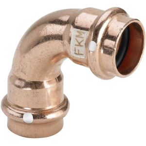 Bogen 90 Grad mit sc Profipress s 4516 in 18mm Kupfer - Viega