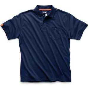 Scruffs - Polohemd "Eco Worker", marineblau Größe s