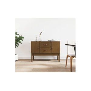 Sideboard Honigbraun 110x40x78 cm Massivholz Kiefer