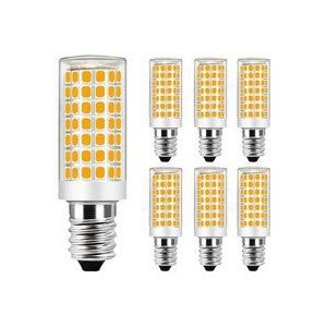 Beijiyi - 6er-Set E14 9W LED-Glühbirne, entspricht 75W Halogenbirne - Warmweiß 3000K - Nicht dimmbar - ac 220-240V