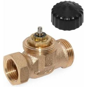 Vorlauf Regulierventil für Fußbodenheizung, Handregulierkappe 1/2IGx3/4AG 1322-02.000 - Heimeier