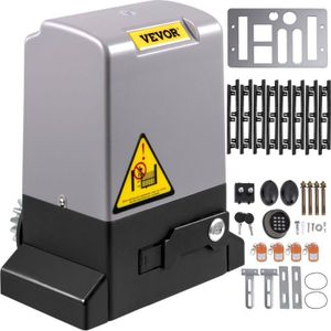 Vevor Schiebetorantrieb 1800 kg 8 m Automatisches Toröffner mit 4 Fernbedienungen und APP-Steuerung Elektrischer Rolltormotor für Einfahrten