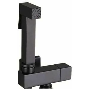 Toilettensprüher-Set, Hand-Bidet-Sprüher aus schwarzem Messing, an der Wand montierter Bidet-Sprüher, Toilettensprüher, Komplettset für die